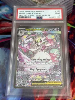 Pokemon TCG Mega Gardevoir EX Special Illustration Rare Card 178/132 PSA Mint 9 - Image 1