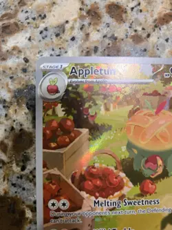 Pokemon TCG Appletun Holo Card 211/191 Sv08: Surging Sparks Illustration Rare - Image 3