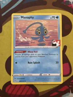 Pokemon Manaphy 041/172 X1 - SWSH Brilliant Stars - Non Holo Rare - Prize Pack - Image 1