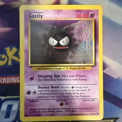 1999 Pokemon WOTC Vintage 10 Card Lot Base Set Gastly- Haunted- Ponyta - Image 2