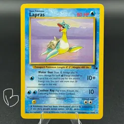 Pokemon TCG Card 1999 Fossil Set Lapras 25/62 NM - Image 1