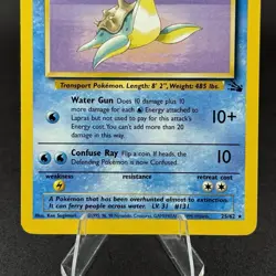 Pokemon TCG Card 1999 Fossil Set Lapras 25/62 NM - Image 3