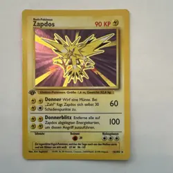Pokemon Zapdos 16/102 1st edition Holo Rare German Unlimited Wizards 1999 Card - Image 1