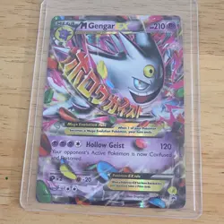 Pokemon M Gengar EX XY Full Art Promo Holo Mega 210HP XY166 English TCG Card - Image 1