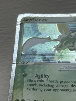 Pokemon TCG Scyther Ex 102/109 Holo Rare Ruby And Sapphire MP - Image 3