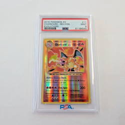 2016 Pokemon XY Charizard #11 Rev. Foil Evolutions PSA 9 MINT - Image 1