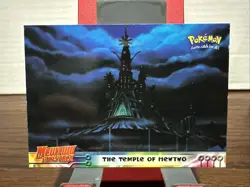 THE TEMPLE OF MEWTWO #18 - NON-HOLO - TOPPS BLUE LOGO MEWTWO SB POKEMON CARD- NM - Image 1