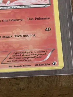 Pokemon Growlithe RC4/RC25 Uncommon Holo Legendary Treasures Radiant English - Image 3