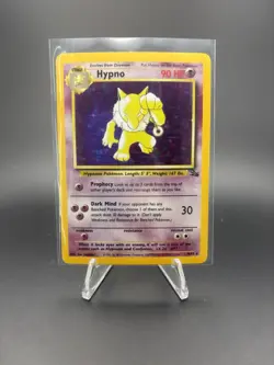 Pokemon Hypno Fossil Holo Rare 8/62 Unlimited NM/LP Card 1999 - Image 1