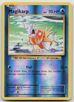 Pokemon TCG Magikarp XY Evolutions 33/108 Common Reverse Holo Card 33/108 - Image 1