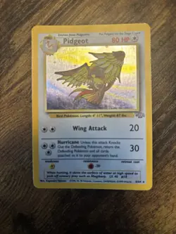Pidgeot Pokemon Card Unlimited Holo Rare Jungle Set 8/64 - Image 1