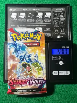 HEAVYU 22.80 Grams! Pokemon Scarlet & Violet Factory Sealed Booster Pack!! - Image 1