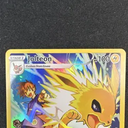 Pokemon Jolteon Full Art Holo Ultra Rare TG04/TG30 Brilliant Stars 100 HP Engli… - Image 3