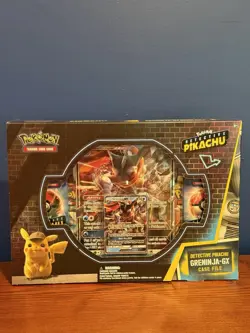 NEW Pokemon TCG Detective Pikachu Greninja-GX Case Files Box SEALED 🔥 - Image 1
