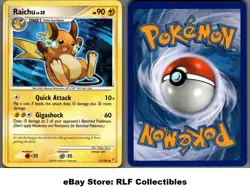 2009 Pokemon, Supreme Victors, #77/147 Raichu, Uncommon - Image 1