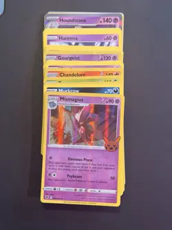 Halloween Pokemon Cards - 2022 Set Mismagius, Houndstone, Hatenna 30 Card Lot - Image 1