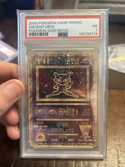 Pokemon TCG Ancient Mew Holo Card 2000 Movie Promo, PSA 1 - Image 1