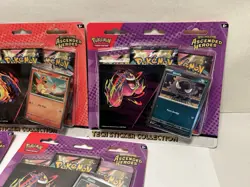 Lot 5 Pokemon Mega Evolution Ascended Heroes Tech Sticker Collection Sealed NEW - Image 4