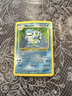 Pokemon TCG Base Set Blastoise Holo Card 2/102 - Image 2