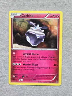 Carbink 68/106 Holo Pokemon Card XY Flashfire - Image 1