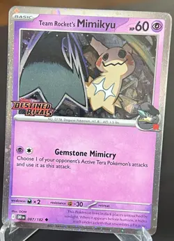 Pokemon TCG Mimikyu 087/182 Cosmos Holo Stamped Promo Near Mint (Prerelease) - Image 2