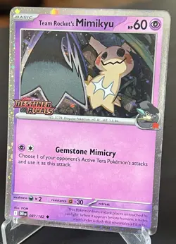 Pokemon TCG Mimikyu 087/182 Cosmos Holo Stamped Promo Near Mint (Prerelease) - Image 3