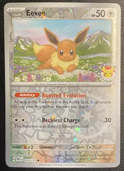 Eevee Reverse Holo Promo 074/131 Pokemon Day 2025 Promo Prismatic Evolutions NM - Image 2