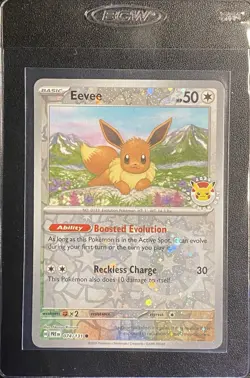 Eevee Reverse Holo Promo 074/131 Pokemon Day 2025 Promo Prismatic Evolutions NM - Image 4