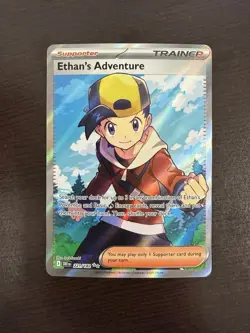 Ethan’s Adventure 221/182 Pokemon Full Art Trainer Destined Rivals NM - Image 1