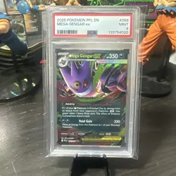 2025 Pokemon Phantasmal Flames Mega Gengar ex Double Rare #056/094 PSA 9 - Image 1