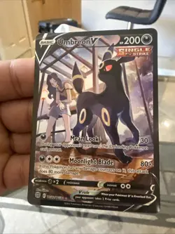 Pokemon TCG Umbreon v TG22/TG30 Ultra Rare Brilliant Stars Mint Condition - Image 1