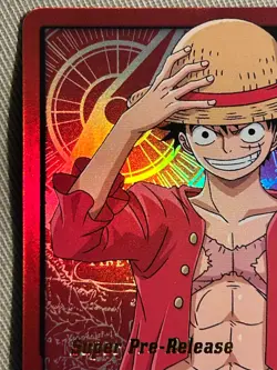 Monkey.D.Luffy ST01-001 L Super Pre-Release Stamp Starter Deck Leader - Image 2
