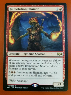 1x Immolation Shaman | Ravnica Allegiance | MTG Magic Cards - Image 1