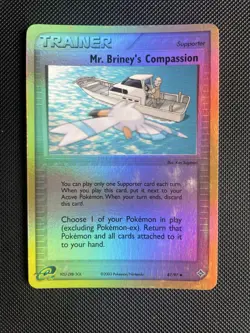 REVERSE HOLO Mr Brineys Compassion 87/97 LP - EX Dragon Pokemon Card - Image 1
