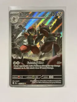 Pokemon Bisharp 143/086 Sv: Black Bolt Illustration Rare Holo Card English - Image 1