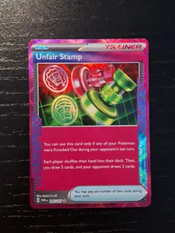 Unfair Stamp 165/167 - Twlight Masquerade Ace Spec Rare Card NM Pokemon TCG Card - Image 1