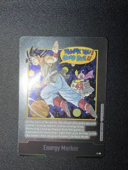 Goku Energy Marker E-90 Silver Manga Booster 02 Dragon Ball Card English Goku - Image 1