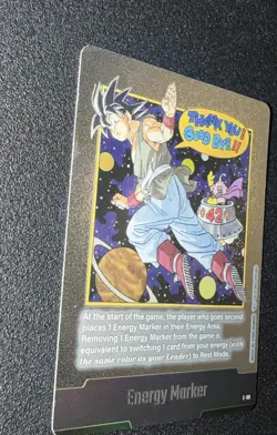 Goku Energy Marker E-90 Silver Manga Booster 02 Dragon Ball Card English Goku - Image 3