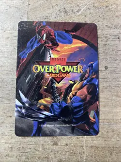 1995 Marvel Overpower CCG Character Cards Wolverine Ultra Rare 3 Stats - Image 2