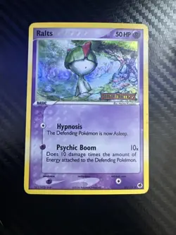 Pokemon TCG Ralts Card 60/101 Dragon Frontiers Stamped Reverse Holo LP - Image 1