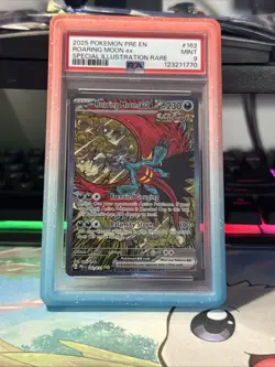 Roaring Moon EX Sir Prismatic Evolutions Card 162/131 SV PSA 9 - Image 1