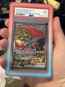 Roaring Moon EX Sir Prismatic Evolutions Card 162/131 SV PSA 9 - Image 4
