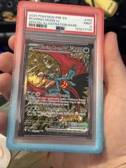 Roaring Moon EX Sir Prismatic Evolutions Card 162/131 SV PSA 9 - Image 5