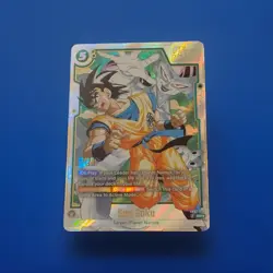 Bandai Dragon Ball Super Card Game Son Goku SB02-038 Super Rare Holo Battle Card - Image 1
