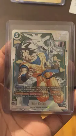 Bandai Dragon Ball Super Card Game Son Goku SB02-038 Super Rare Holo Battle Card - Image 3
