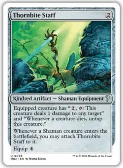 Thornbite Staff (MB2) Mystery Booster 2 - NM - Image 1