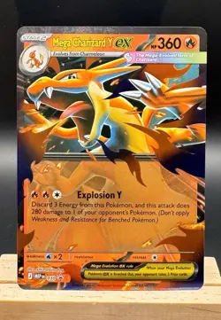 Mega Charizard Y Ex MEP 030 Black Star Promo Pokemon TCG NM - Image 1