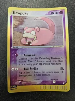 Pokemon EX Team Magma vs Team Aqua Slowpoke Reverse Holo 45/95 EXC-NEAR MINT - Image 1