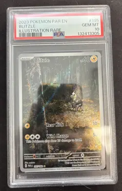 PSA 10 Blitzle 195/182 Paradox Rift Gem Mint Pokemon TCG - Image 1