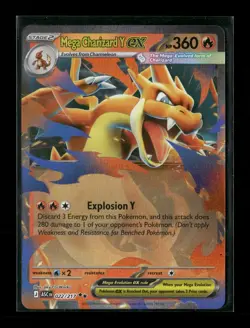 Pokemon Mega Charizard Y Ex Mega Evolutions- Ascended Heros 022/217 NM tcg1 - Image 1